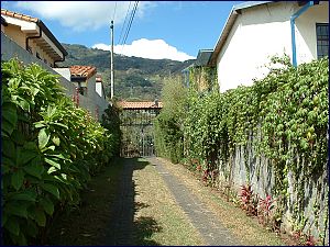 Long and secure entrance to property